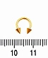 Циркуляр Сталь с Шипами Золотистый 1,2 х 6 х 3/3