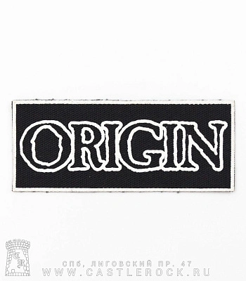 нашивка origin (лого белое)