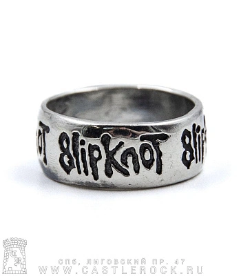 кольцо slipknot (лого, гравировка)