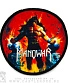 нашивка manowar "louder than hell" (круглая)