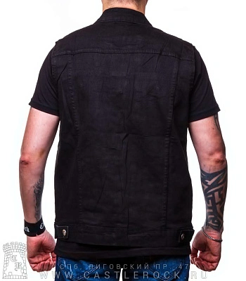жилет джинсовый черный 801#, 802#