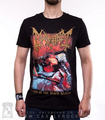 футболка mayhem "dawn of the black hearts" (принт большой)