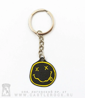 брелок металлический nirvana (смайл)