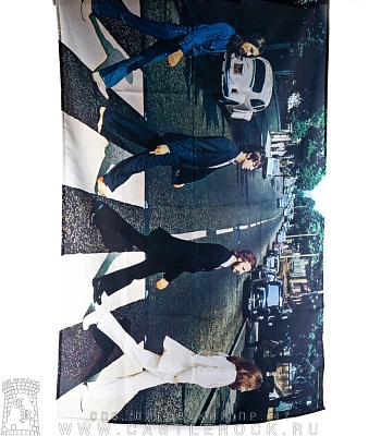 постер тканевый beatles "abbey road" (горизонтальный)