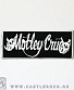 нашивка motley crue (лого белое)