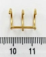 Кафф Сталь Золотистый 3 Витка 1,2 х 9