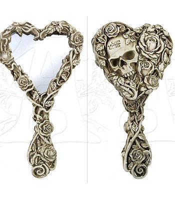 зеркало alchemy gothic (алхимия готик) fate of narcissus (череп и розы)