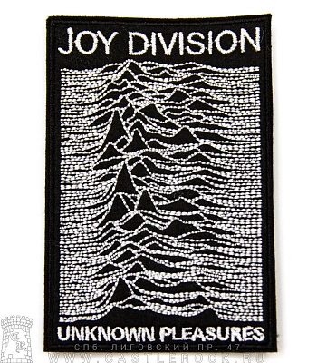 нашивка joy division "unknown pleasures" (вышивка)