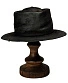 шляпа фетровая canotier ronin (череп, черная)