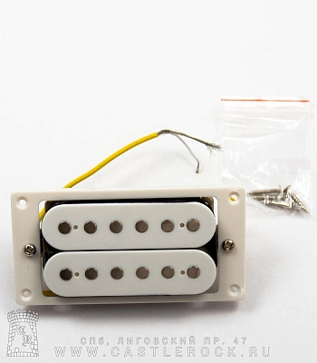 звукосниматель д/эл.гитары pum 05 humbucker bridge (белый)