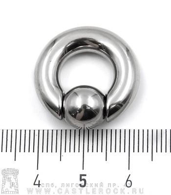 Кольцо BCR Хард Сталь 6 х 12 х 10 (с пружинным шариком)