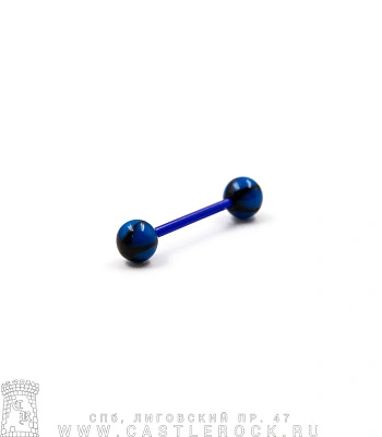 Штанга Биофлекс с Акриловыми Шариками Звезда (черно-синяя) 1,6 х 16 х 6/6