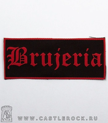 нашивка brujeria (лого красное, малая)