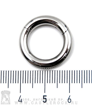 Сегментное Кольцо Кликер Хард Сталь 4 х 14