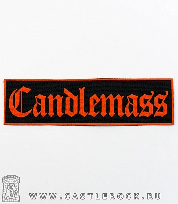 нашивка candlemass (красная надпись)
