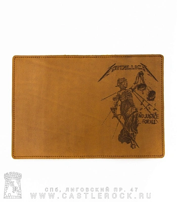 обложка для документов metallica "and justice for all"
