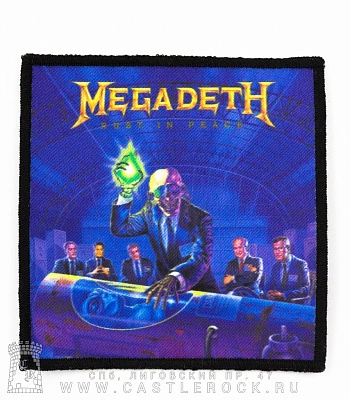 нашивка megadeth "rust in peace" (квадратная)