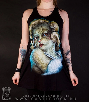 туника кошка монро (черная)