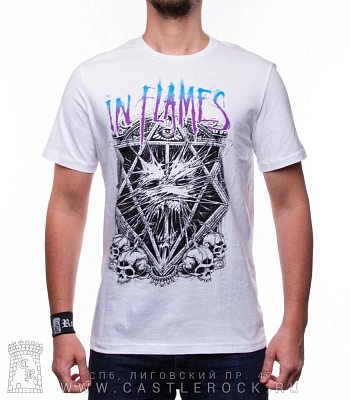 футболка in flames (белая)