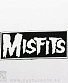 нашивка misfits (надпись белая)