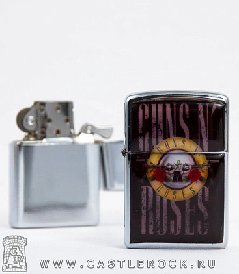 зажигалка цветная guns'n'roses