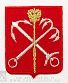 нашивка термо герб санкт-петербурга (малая, вышивка)