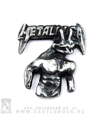 значок цанга metallica (демон)