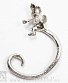 серьга кафф alchemy gothic (алхимия готик) e419 fire lizard