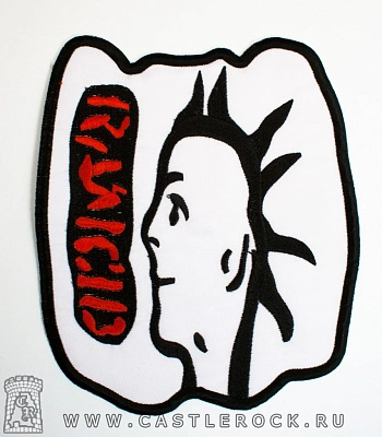 нашивка термо rancid (панк, вышивка)
