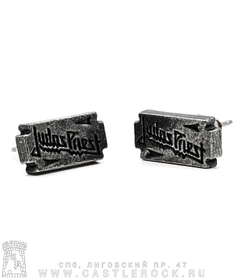 серьги alchemy gothic (алхимия готик) pe11 judas priest razor logo