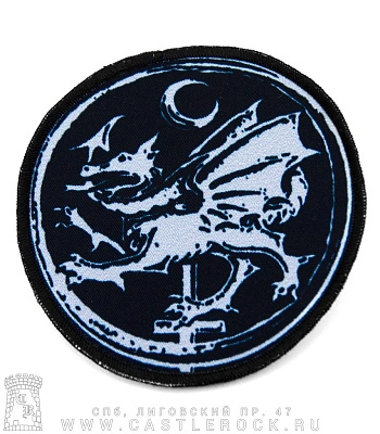нашивка cradle of filth (дракон, круглая)