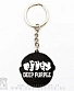 брелок металлический deep purple "smoke on the water, fire in the sky"