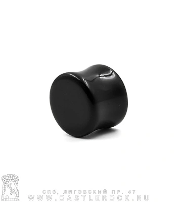 Плаг Акрил Черный 14 мм