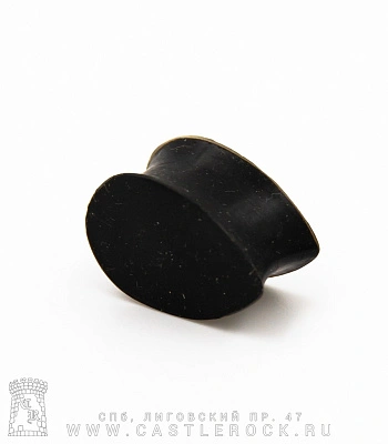Плаг Силикон Капля (черный) 14х22 мм
