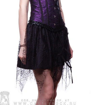 юбка черная паутина