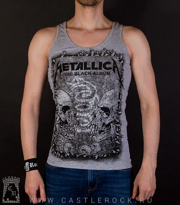 майка metallica "black album" (серая)