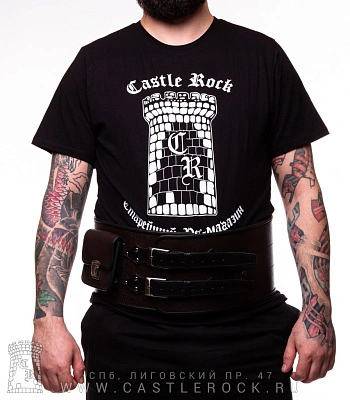 ремень поясной байкерский коричневый