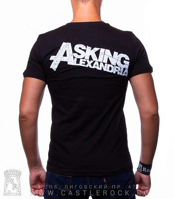 футболка asking alexandria (скелет)