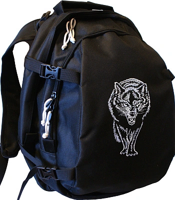 рюкзак с вышивкой волк