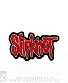 нашивка slipknot (надпись красная с белым, вышивка)
