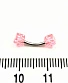 Микробанан Сталь с Игральными Костями (розовыми) 1,2 х 8 х 4/4