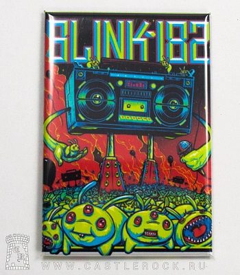 магнит прямоугольный blink-182 "tour poster"