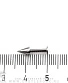 Лабрет Сталь с Шипом 1,6 х 8 х (4х6)