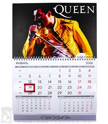 календарь настенный queen freddie mercury