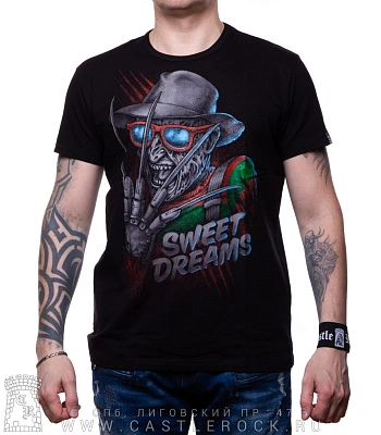 футболка фредди крюгер "sweet dreams" (светится)