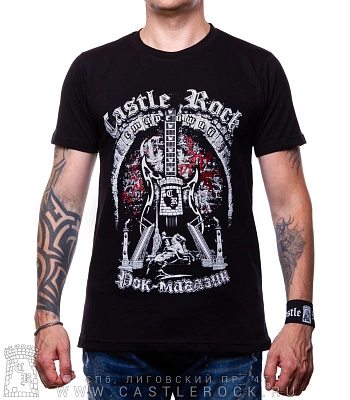 футболка castle rock (гитара, фирменная)