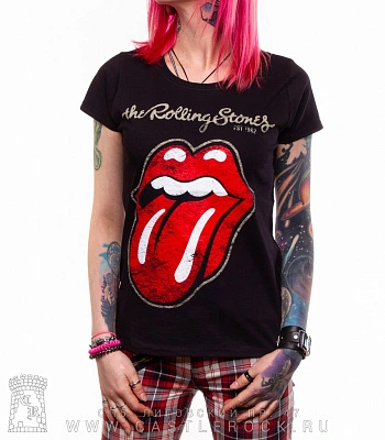 женская футболка rolling stones "est. 1962"