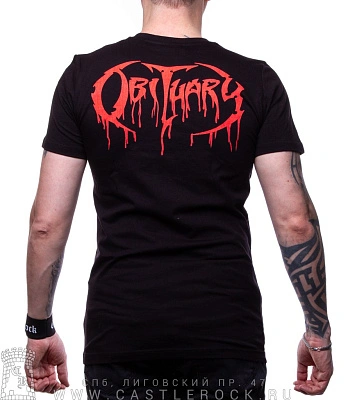 футболка obituary "cause of death"