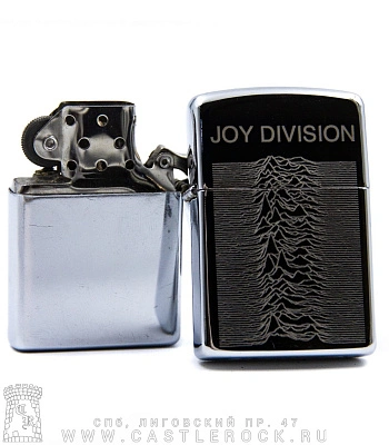 зажигалка с гравировкой joy division "unknown pleasures"