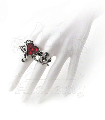 кольцо alchemy gothic (алхимия готик) r180 bed of blood roses